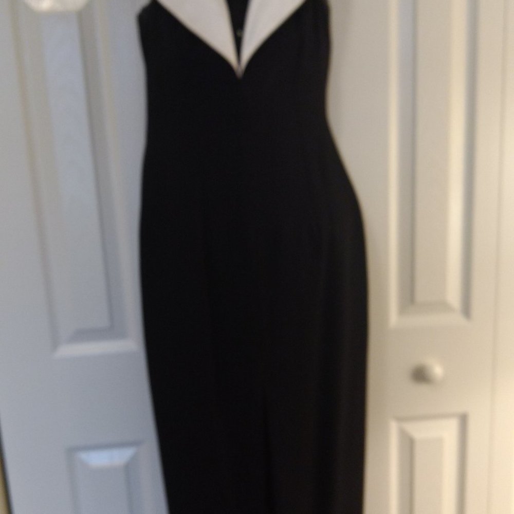 Black and White Tuxedo Gown